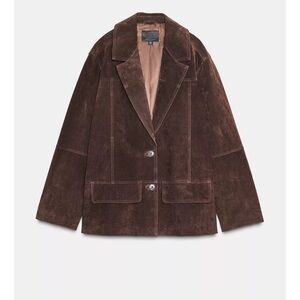 Zara suede brown jacket